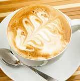 Kohvikus saab tellida erinevat sorti kohvi, näiteks espressot, caffè latte t või cappuccino t,