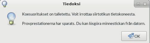 Tämän jälkeen valvoja voi sammuttaa palvelinkoneen ja koe on valmis arvosteltavaksi. 3.1 Kokeen siirtäminen arvioitavaksi Kirjaudu takaisin oma.abitti.