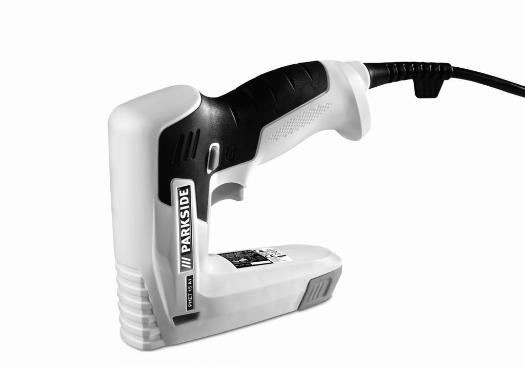 ELECTRIC NAILER / STAPLER PHET 15 A1 ELECTRIC NAILER / STAPLER Operation and Safety Notes Translation of original operation manual SÄHKÖKÄYTTÖINEN VIIMEISTSELYNAULAIN Käyttö- ja turvaohjeet