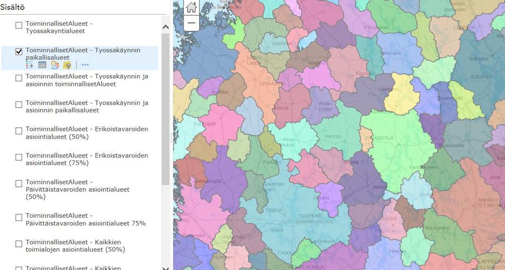 Järjestäjän alustavat palveluverkkolinjaukset 2/(5) (Toiminnalliset alueet ja