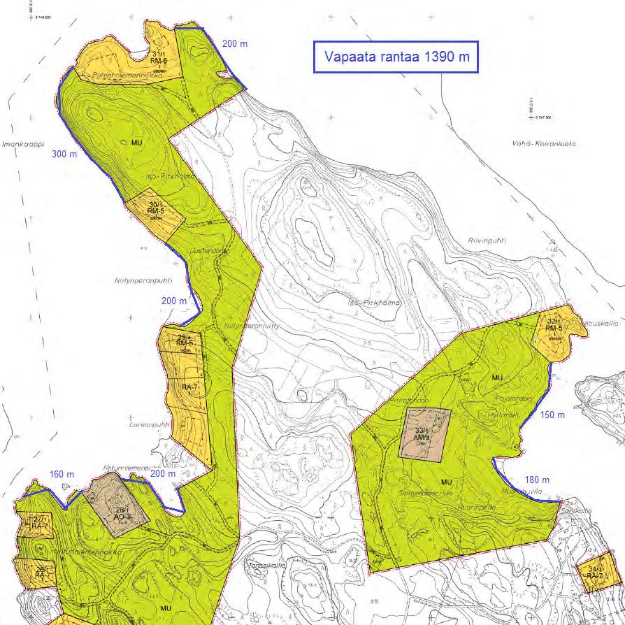 Nosto Consulting Oy 17 (27) Vapaan rannan osuus karttaesityksenä: Uudenkaupungin kaupunginhallitus on käsitellyt 30.3.2016 päivätyn kaavaehdotuksen kokouksessaan..2016. Kaavaehdotus on ollut yleisesti nähtävillä.