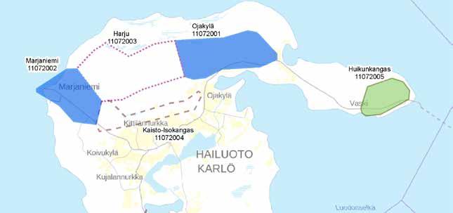 Hailuodossa on useita pieniä järviä. Suomen ympäristökeskuksen (SYKE) tulvakeskuksen tulvakarttapalvelun aineistossa Hailuodosta ei ole saatavilla tulvakarttoja.