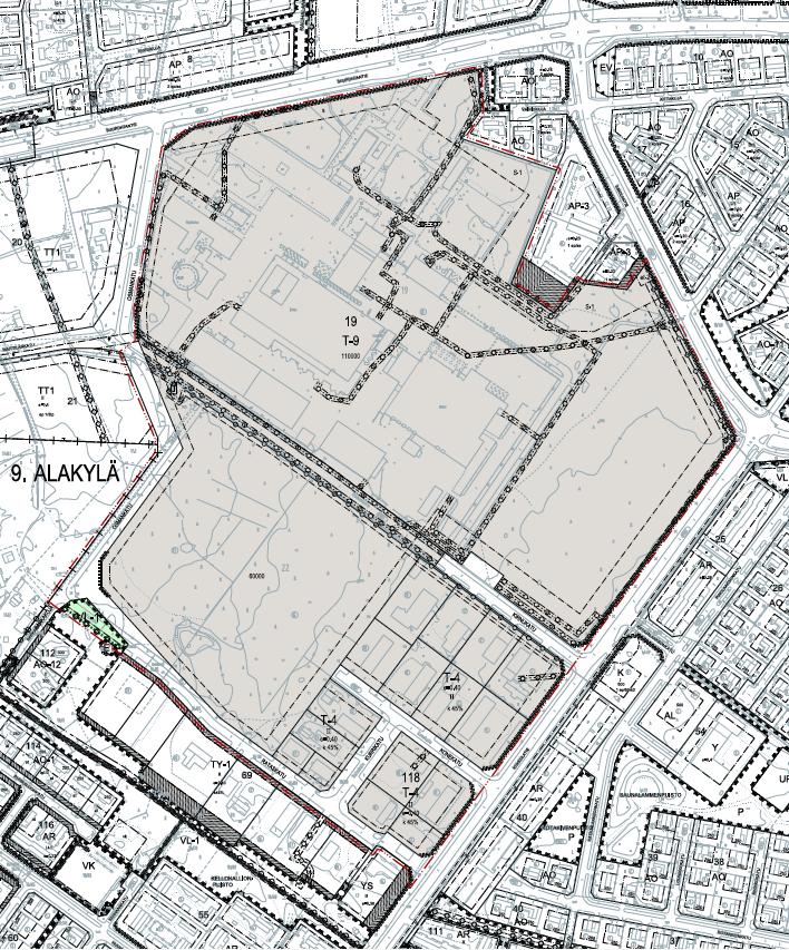 Asemakaavan selostus () Alakylä,. Kaupunginosa, korttelit (osa) ja 00 Asemakaavan muutos.0.0 Asemakaavaehdotus 0.0.0 Saatujen lausuntojen, mielipiteiden sekä käytyjen neuvottelujen pohjalta on laadittu uusi luonnos kaavaehdotukseksi 0.