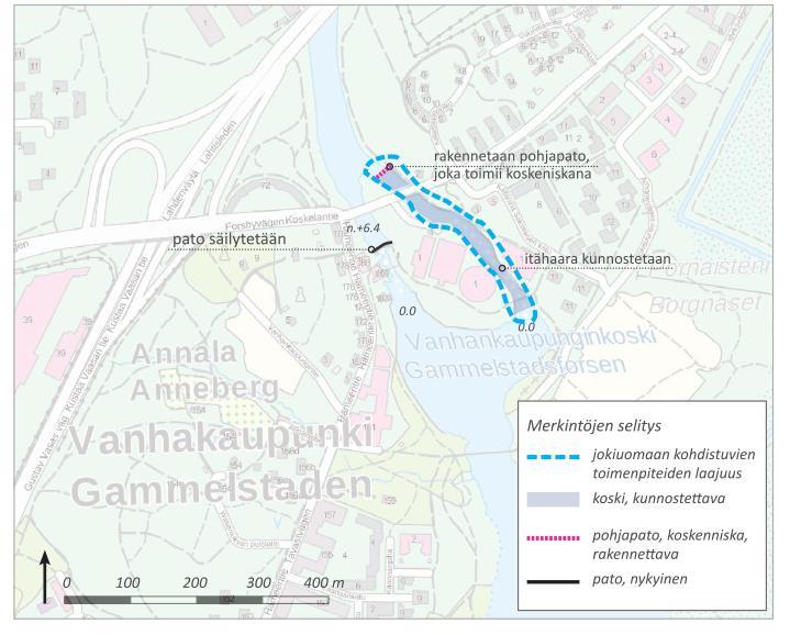 Edellisessä suunnitteluvaiheessa kuvattu vaihtoehto Nyky +, jonka pohjalta hankesuunnitelman laatiminen käynnistyy.