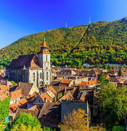 1100-luvulla Transilvanian saksilaisten perustaman kaupungin vanha, hyvin säilynyt keskusta on ansaitusti listattu UNESCOn maailmanperintökohteeksi.