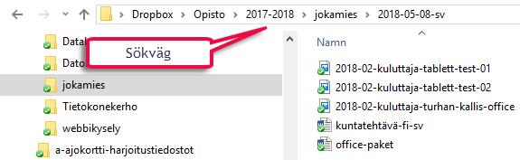 Windows 10 6 Sökväg Filens och mappens sökväg är en teckensträng som anger var filen eller mappen befinner sig. Sökvägen för en enskild fil på hårddisken (i Windows) kan t.ex.