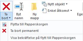 Windows 10 9 Byt namn på filer och mappar 1. Välj den fil eller mapp du vill byta namn på 2. Klicka på Byt namn-kommandot som finns på Start menyfliken 3.