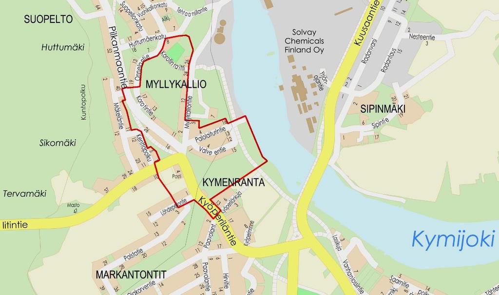 yleisten alueiden 24-9901-4000 ja 24-9903-4000 osia Täyd Asemakaavan muutos koskee kaupunginosan 24 Pilkanmaa, kortteleita 46, 102-105, 107, 109-111, korttelin 106 osaa, puisto-, leikki- ja