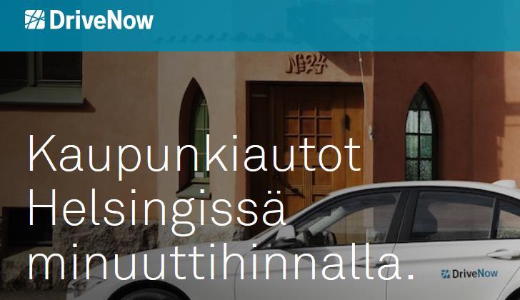 Palvelussa varataan, etsitään auto, avataan ovet mobiilisovelluksella, maksetaan jne.