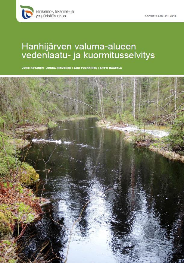 Hanhijärven kuormitusselvitys Laadittu v. 2016-17 Julkaistu 4/2018 v.