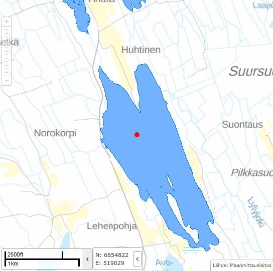 Lylyjärvi Loukeinen on 80 ha:n kokoinen vesistö, rantaviivaa 6,1 km Luotaamaton Näytteenottopaikka Lylyjärvi 003, syvyys 1,5 m Tyypiltään matala runsashumuksinen järvi, väriluku keskimäärin 220 mg