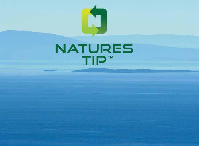 NATURES TIP kertakäyttöinen ilma- ja vesiruiskun kärki > 100 % valmistettu täysin kompostoituvista materiaaleista > 100 %