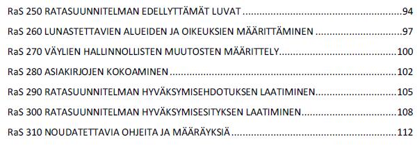 Hallinnolliset asiat RaS 00 RaS 80 RaS 90