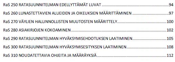 Hallinnolliset asiat RaS 00 RaS 80 RaS 90