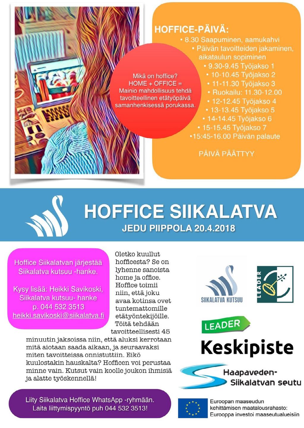 6 SIIKALATVA KUNTATIEDOTE 4/2018 YKSITYISTEN TEIDEN HALTIJAT JA TIEKUNNAT HUOMIO Siikalatvan kunnan tekniset palvelut julistaa haettavaksi yli 200 m pitkien yksityisteiden kunnossapitoavustukset