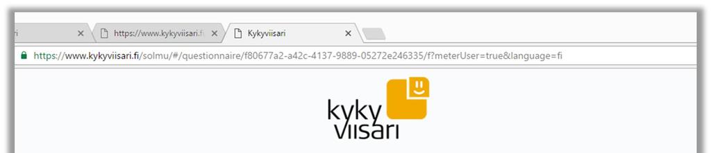 Kyselyn osiot näkyvät yläreunan yläpalkissa (kuva 17).