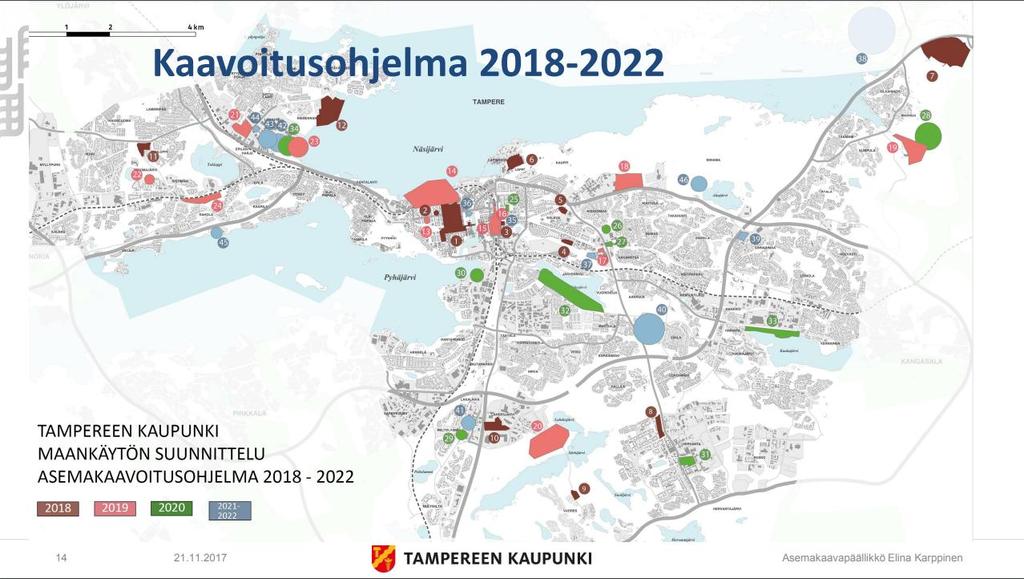 Selvityksen lähtökohtatietoja: väestösuunnite, kaavoitus väestösuunnite keskeinen