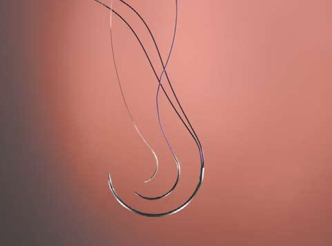 Kirurgiset ommelaineet Pinsetti 2/2011 31 faskian ompeluun tulisi käyttää lankaa, joka tukee haavaa vähintään 4 viikoa (kuten VIC- RYL*) tai mieluiten jopa pidempään (PDS*II).