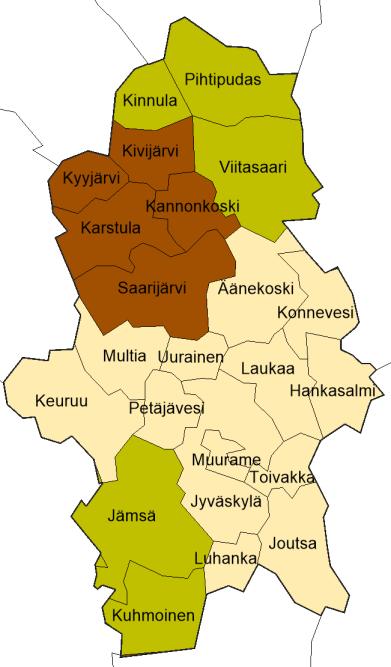 Lastensuojelun järjestäminen Manner-Suomessa 2017 Keski-Suomi Lastensuojelun järjestäjätahoja yhteensä 180 Kunta järjestää palvelut itse