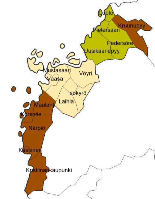 Lastensuojelun järjestäminen Manner-Suomessa 2017 Pohjanmaa Kruunupyyn palvelut järjestää Keski-Pohjanmaan Soite.