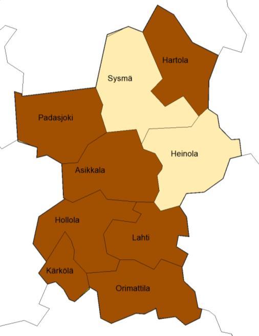 Lastensuojelun järjestäminen Manner-Suomessa 2017 Päijät-Häme Päijät-Hämeen hyvinvointikuntayhtymä järjestää Kymenlaaksoon kuuluvan Iitin palvelut.