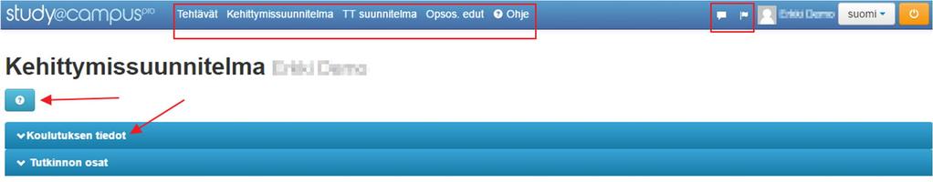 Studyn käyttö Studyssa pystyt hoitamaan koulutukseesi liittyvät sähköiset asiat. Liittymässä näkyvät ominaisuudet riippuvat koulutuksen järjestäjän asetuksista ja määrityksistä.