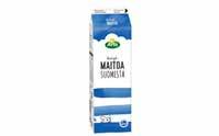 MAIDOT 12603 ARLA RASVATON MAITO SUOMI 1 L 12606 ARLA 1 % MAITO SUOMI 1 L 12600 ARLA KEVYTMAITO SUOMI 1 L Pastöroitu rasvaton maito., Sipoo Säilyvyys: 9 päivää Me: 5 /20 Pastöroitu maito. Rasvaa 1 %.