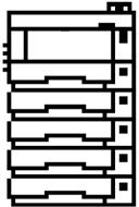 Vianetsintä Paperitukosviesti Paperitukos sijainti Kuvaus Sivuviite Paperitukos pääyksikön sisällä. D Paperitukos on tulostimessa. sivulla 6-22 Ohje Paperitukos takakannessa.