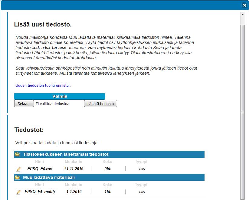 5 (30) Tämän jälkeen tiedosto näkyy lähetyspalvelun