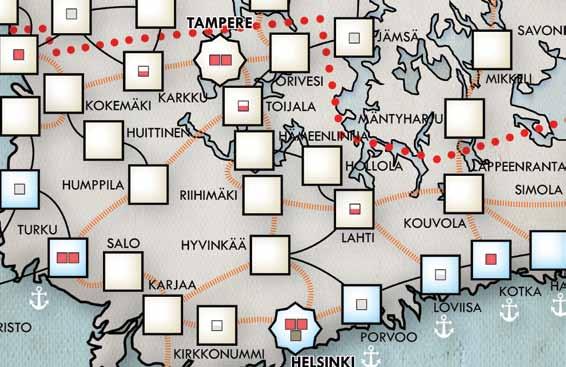 Huhtikuussa valkoinen elaaja saa aina käteensä kortin Saksalaisten maihinnousu ja ottaa vain seitsemän muuta korttia nostoakasta.