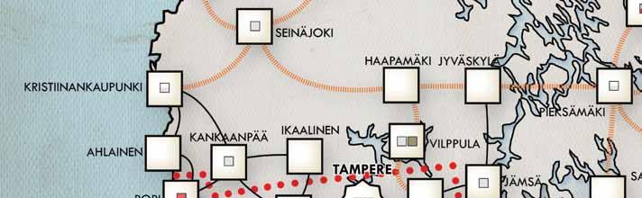 Esimerkki: Tamereella on anssarijuna ja kaksi täysivahvuista unakaartia, jotka hyökkäävät Karkkuun. Karkkua uolustaa yksi täysivahvuinen jääkäriyksikkö ja kaksi täysivahvuista suojeluskuntaa.
