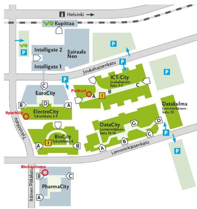 Innovaatio- ja yrityspalveluja yli 70 ammattilaisen voimin Kaikki seudun innovaatio- ja yrityspalvelut tarjoaa ja koordinoi Turku Science Park Oy (perustettu 1989), joka yhdistyi Turun Seudun