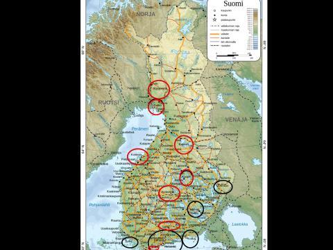 VIOLIN- hankkeeseen osallistujat 15 sairaalaa; 28 osastoa Osastot;