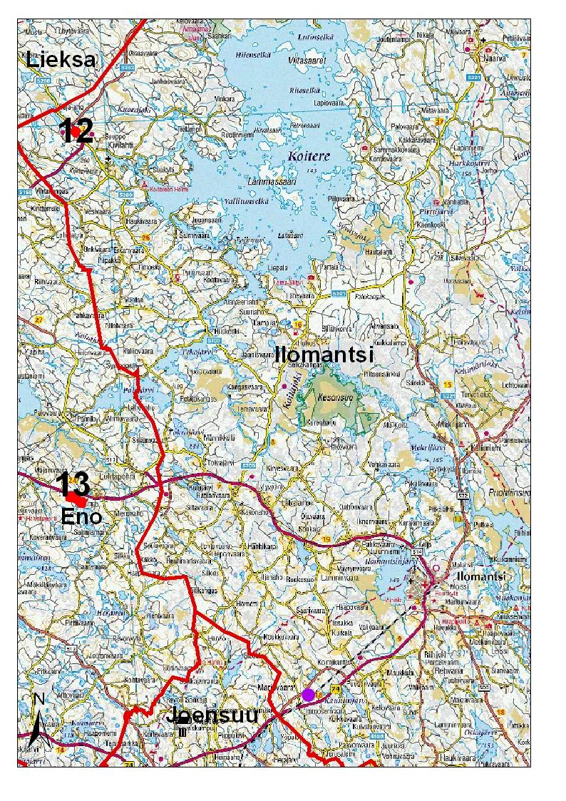 36 Ilomantsi Ilomantsissa on toimiva louhos Murhivaarassa rautatien vieressä.