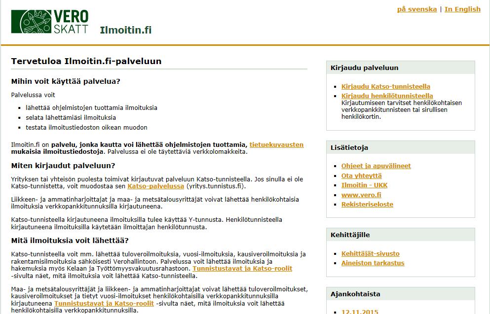 Tiedoston lähettämisen vaiheet Kirjaudu Ilmoitin.