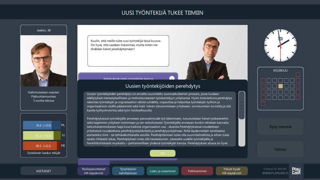 Simulaatiopeli sisältää laajan