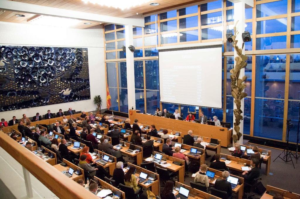 Kaupunginvaltuusto Tampereen kaupungin ylintä päätösvaltaa käyttää kaupunginvaltuusto, johon kuuluu 67 valtuutettua.