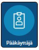 24 9. Pääkäyttäjähallinta Ne henkilöt, joilla on pääkäyttäjätason oikeudet, pääsevät pääkäyttäjähallintaan valikon takaa löytyvän pääkäyttäjä-kuvakkeen kautta.