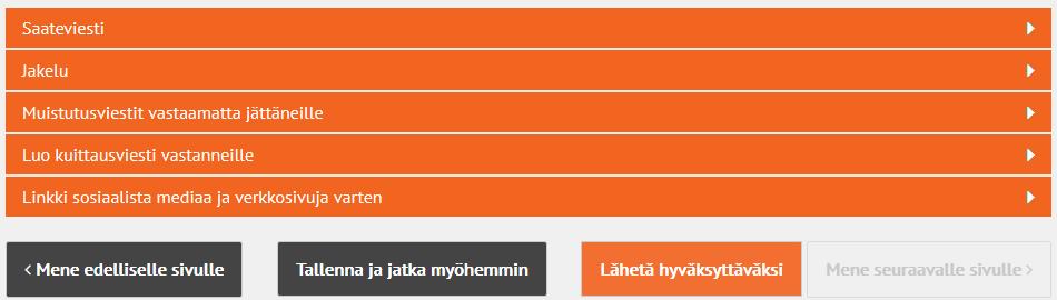 10.5 Lähetä lausuntopyyntö hyväksyttäväksi ja hyväksy lausuntopyyntö Ennen lausuntopyynnön julkaisua se tulee vielä hyväksyä palvelussa.