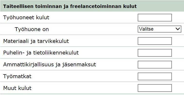 Esitäytetty veroilmoitus ja lomake 15 TAI Ilmoita