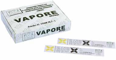 32844 ECS Bio-Check, itiöampulli, 20 kpl ECS Ec Steam Bowie&Dick Pack Kertakäyttöinen testipakkaus.