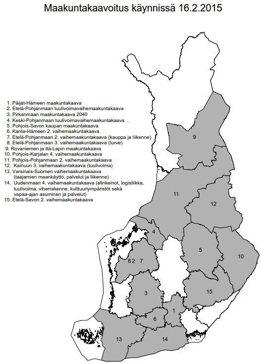 sovitettava maakuntakaava-alueeseen rajoittuvien alueiden maakuntakaavoituksen kanssa luonnonsuojeluohjelmat ja