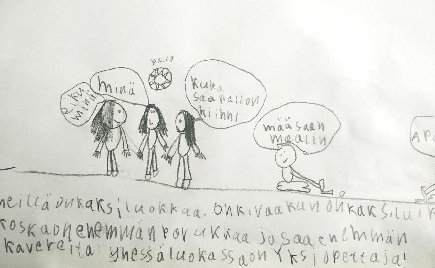 Toisaalta voi olla vilkkaampaa, kun luokassa on paljon oppilaita, mutta tärkeämpää on, että on paljon kavereita. Kun on paljon kavereita, on mukavampaa leikkiä yhdessä.