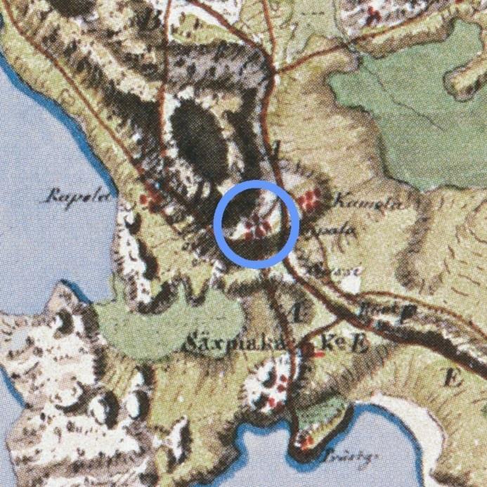 5 2. Menetelmät Ennen maastotyötä alueen historiallista maankäyttöä selvitettiin vanhan kartta-aineiston perusteella.