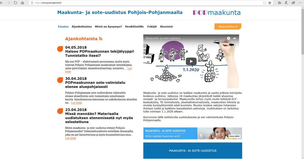 Seuraa, jaa tietoa, pysy kartalla Facebook @popmaakunta Twitter @