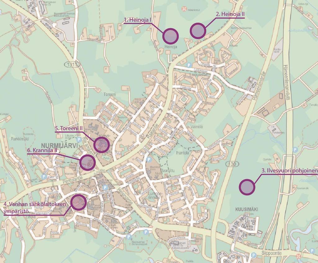 KAAVOITUSKATSAUS Kuva: Arkkitehtuuritoimisto B&M Ilvesvuori Kirkonkylä 1.