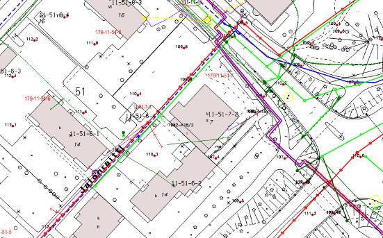 11:098 / SEPÄNKATU 7 / ASEMAKAAVASELOSTUS (5) Kunnallistekniset järjestelmät Jalonraitin alla kulkee Jyväskylän Energia Oy:n talousvesi-, hulevesi- ja viemäriverkostoa, joidenlisäksi