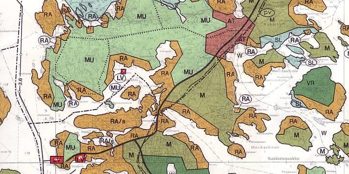 lukumäärä on tilan enimmäisrakennusoikeus. Rantaviivasta vähintään 60 % tulee jättää vapaaksi.