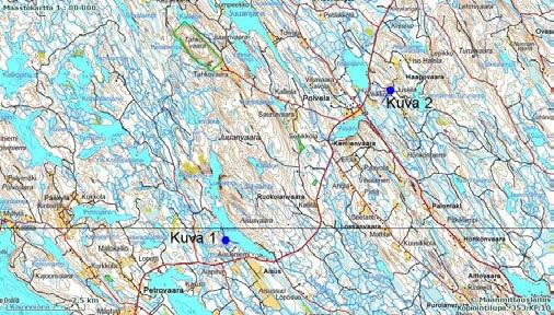 Juuanvaara- kuvasovitteet Pohjakartta Maanmittauslaitos