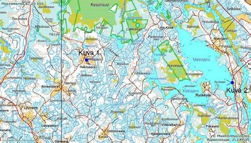 Repovaara kuvasovitteet Pohjakartta Maanmittauslaitos lupanro 262/MML/11 Repovaara kuva 1